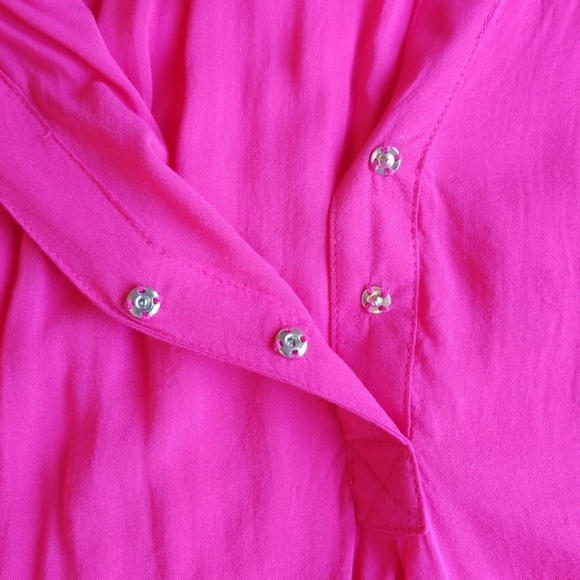 Grand & Greene Large Bright Pink Casual Work Top - Picture 4 of 8